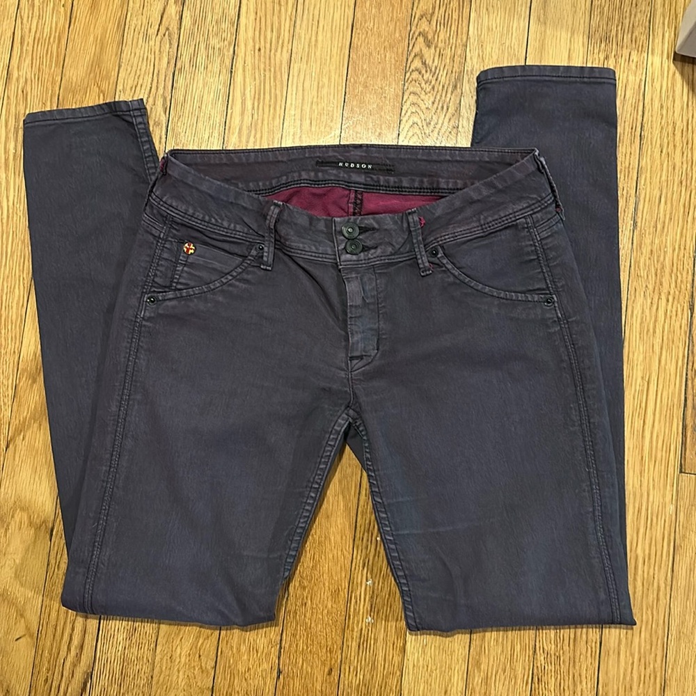 Purple Hudson Collin Skinny Jeans